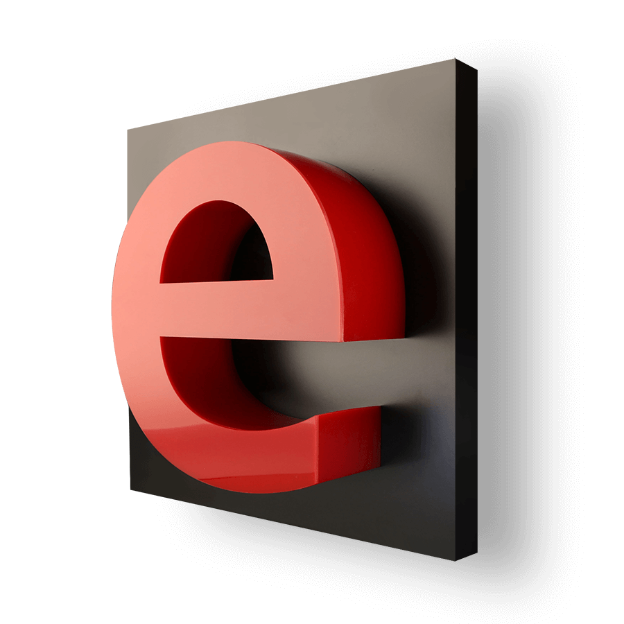 Lettres à face lumineuse